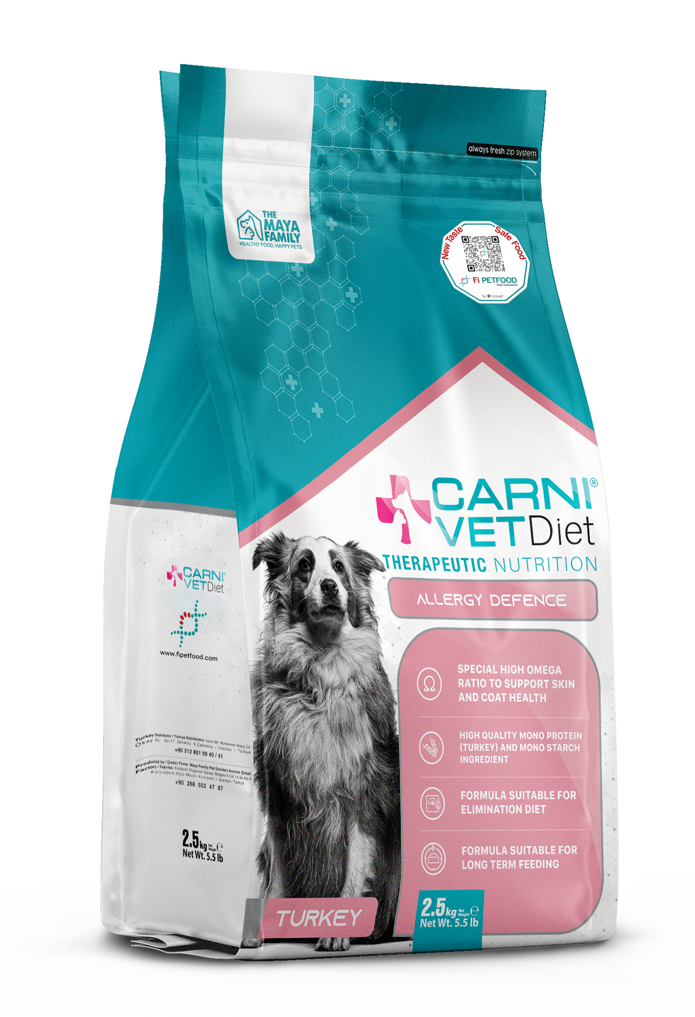 CARNI VET DIET DOG ALLERGY DEFENSE TURKEY ADULT